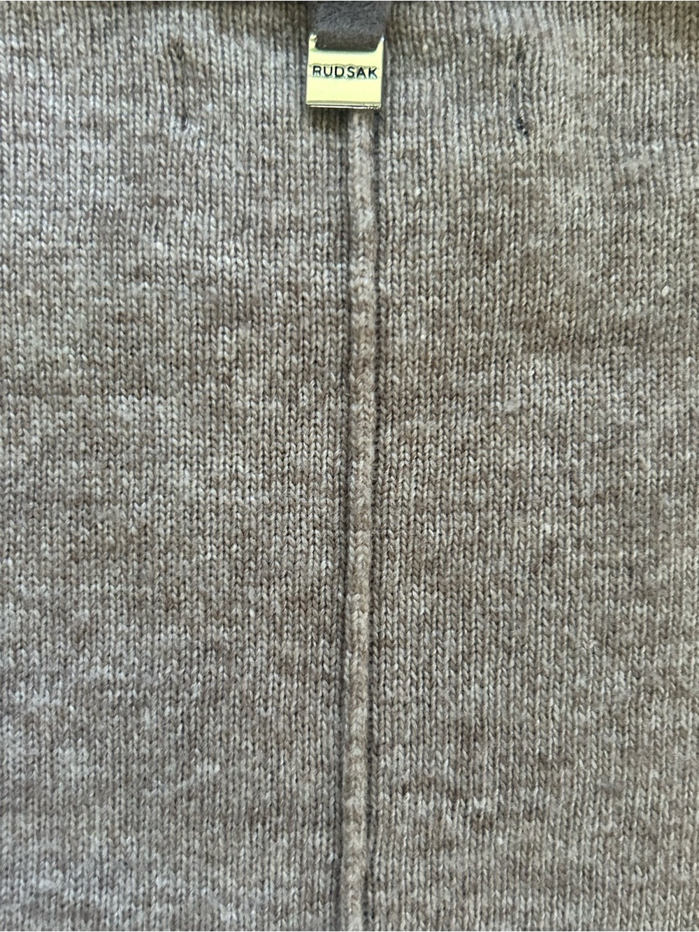 RUDSAK Women’s Taupe Faux Suede Sweater Dress Angora Blend - Picture 11 of 12